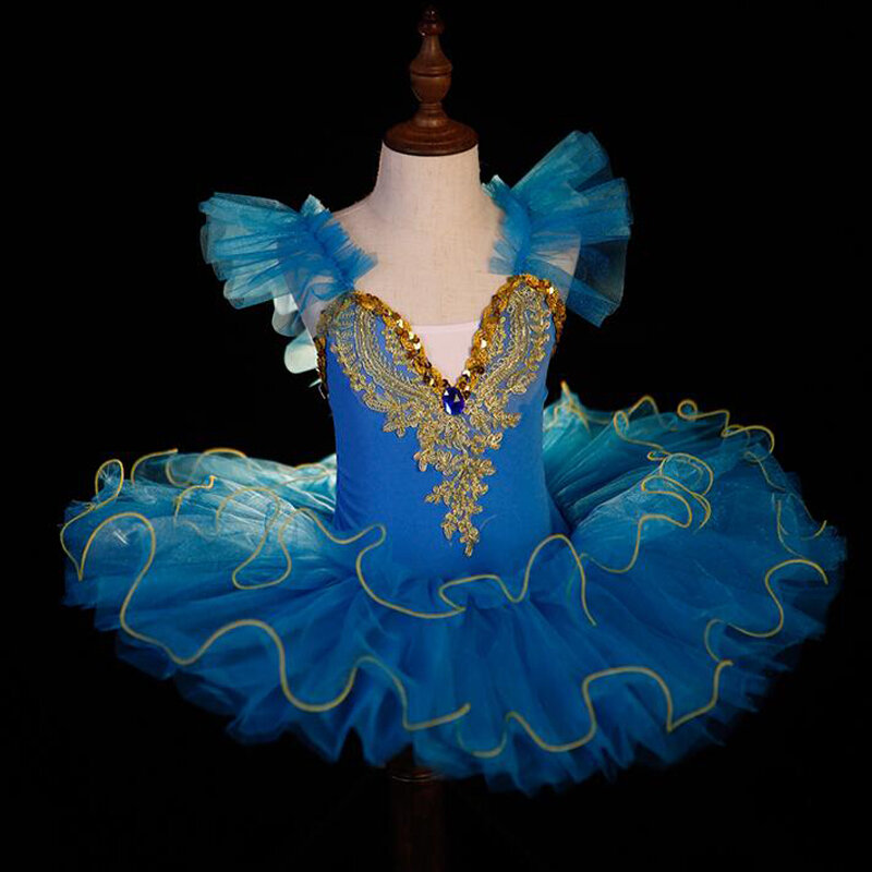Vestido de baile de tutú de Ballet de bailarina para niños pequeños, disfraces de baile de Lago de los Cisnes, ropa para niñas adolescentes, trajes de Ballet de salón