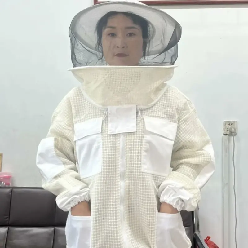 Meio Corpo Algodão Respirável Anti Abelha Terno, Espessado Anti Abelha, Terno Espacial 3D, Ferramenta de abelha Tipo de Exportação