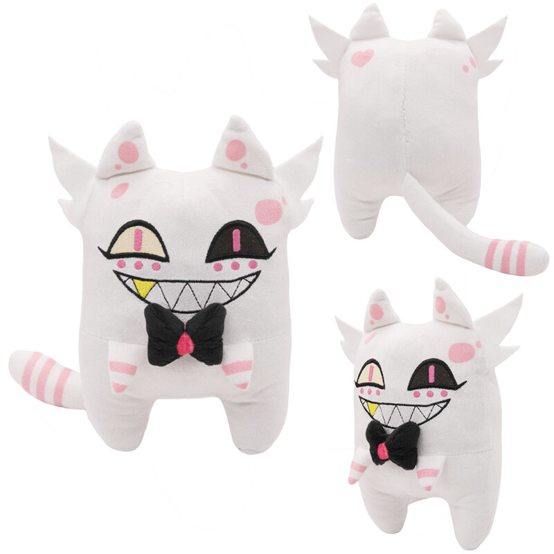 Peluches de felpa con forma de gato araña de polvo de ángel, Anime de dibujos animados, mascota suave de rol de Hotel, regalos de Navidad y cumpleaños, accesorios de estatuilla