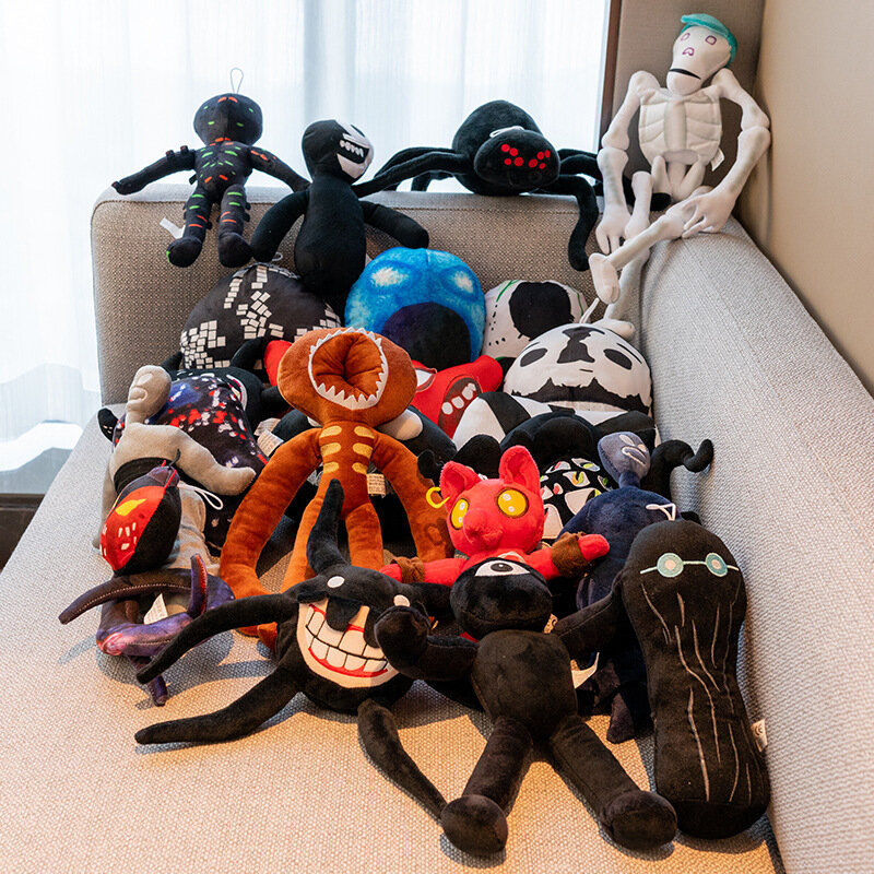 El Goblino-플러시 문, 호텔 문 찾기 플러시 장난감 인형, 공포 게임 문 피규어, 만화 애니메이션 봉제 동물 장난감