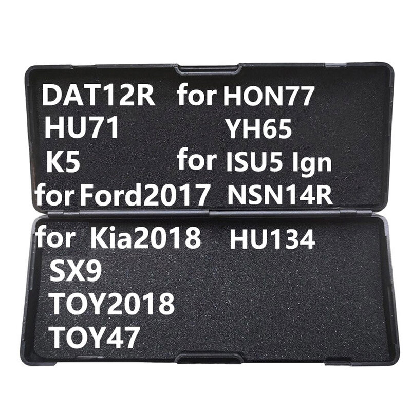 LiShi 2 in 1 2in1 hu66 DAT12R HU71 K5 SX9 TOY2018 TOY47 HON77 YH65 for kia2018 for ISU5 ign HU134 NSN14R Locksmith Tools