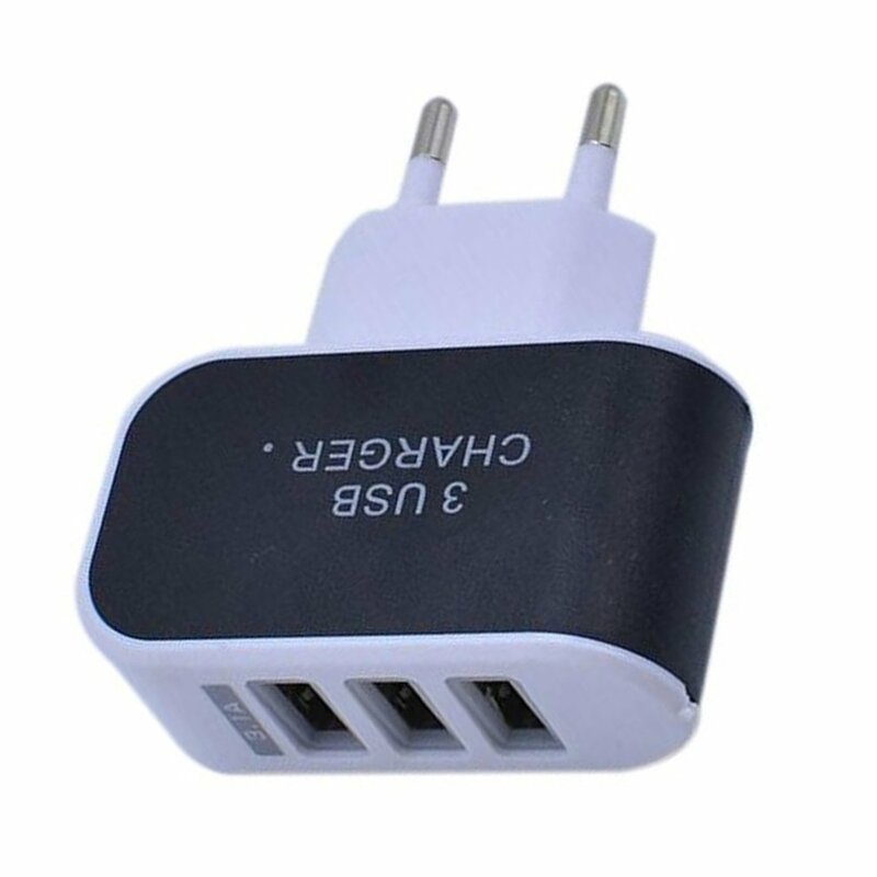 Triple USB Port Home Travel Charger Adapter Smart Charging Head