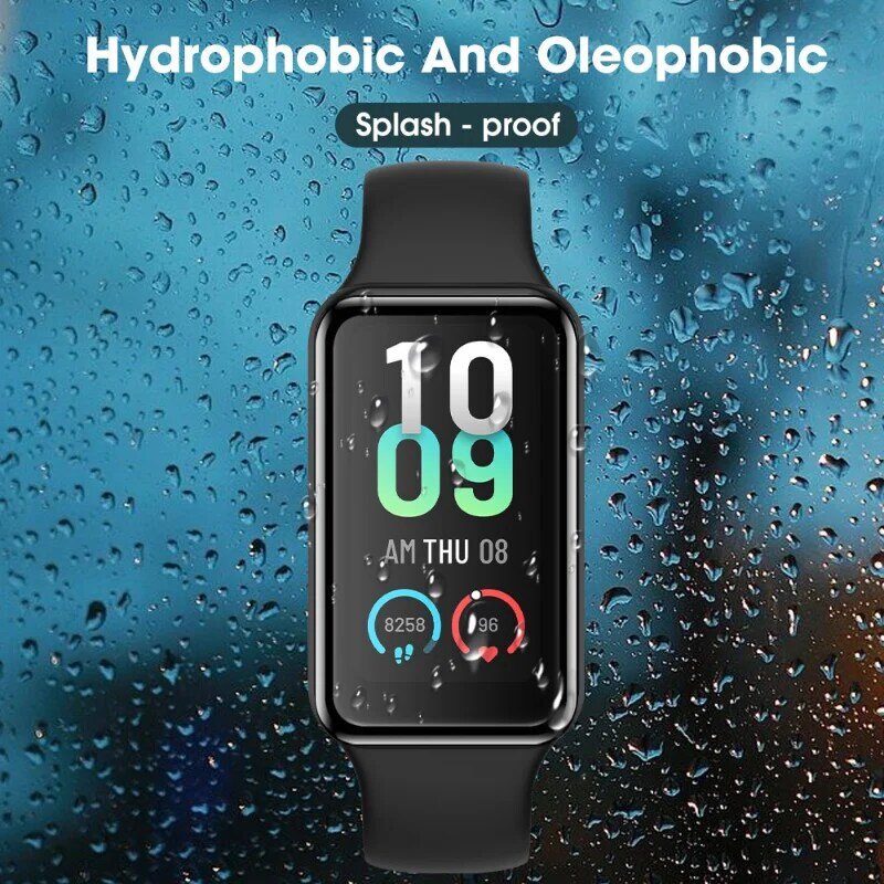HD Screen Protector for Amazfit Band 7 Full Cover Soft Anti-scratch Protective Film for Amazfit Band 7 Smart Watch Not Glass