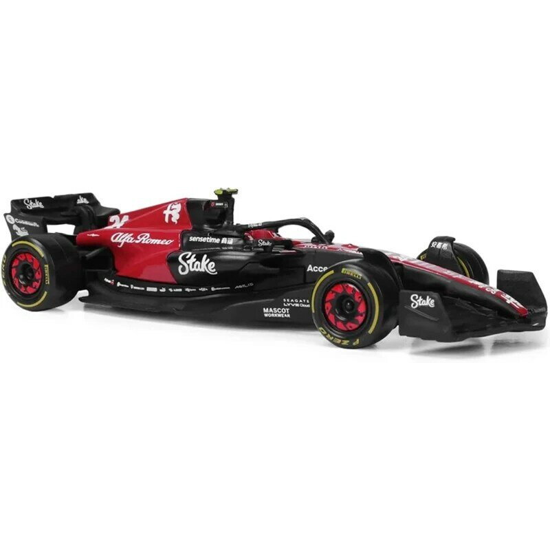 Bburago-coche de carreras de aleación fundido a presión, modelo 1:43 2023 Mercedes McLaren mclar60 Ferrari RB19 F1, simulación estática