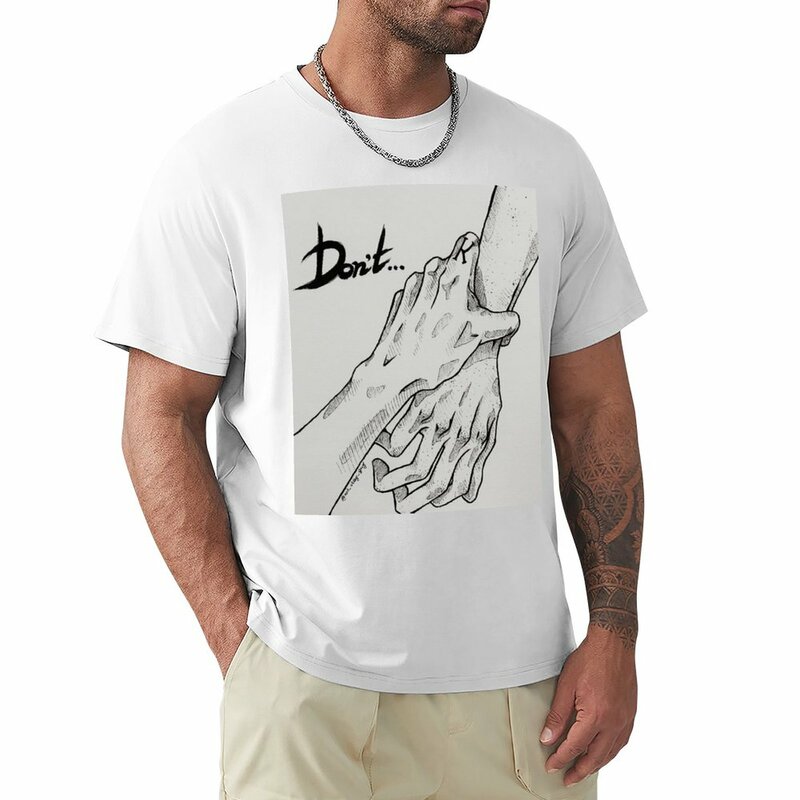 Não... Gallavich-Camiseta Masculina de Secagem Rápida e Branca, Roupa Kawaii para Menino