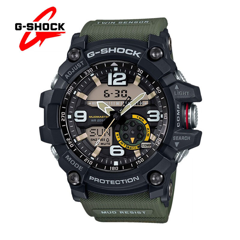 G-SHOCK Watch for Men GG1000 Series Fashion Casual Multifunctional Outdoor Sports Shockproof LED Dial Dual Display Quartz Clocks