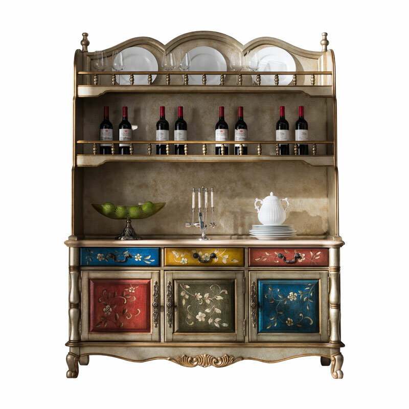 Wood Sideboard Cabinet Wine Integrated Wall Dining Room Furniture Kitchen Cupboard Storage