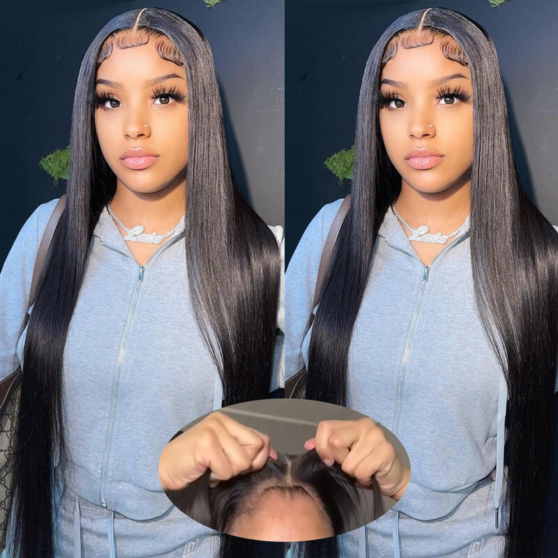 Wear And Go Wig 7x5 HD Lace Glueless Wig Human Hair Ready To Wear STRATGHT Hair Wigs Preplucked Brazilian Human Hair Wig On Sale
