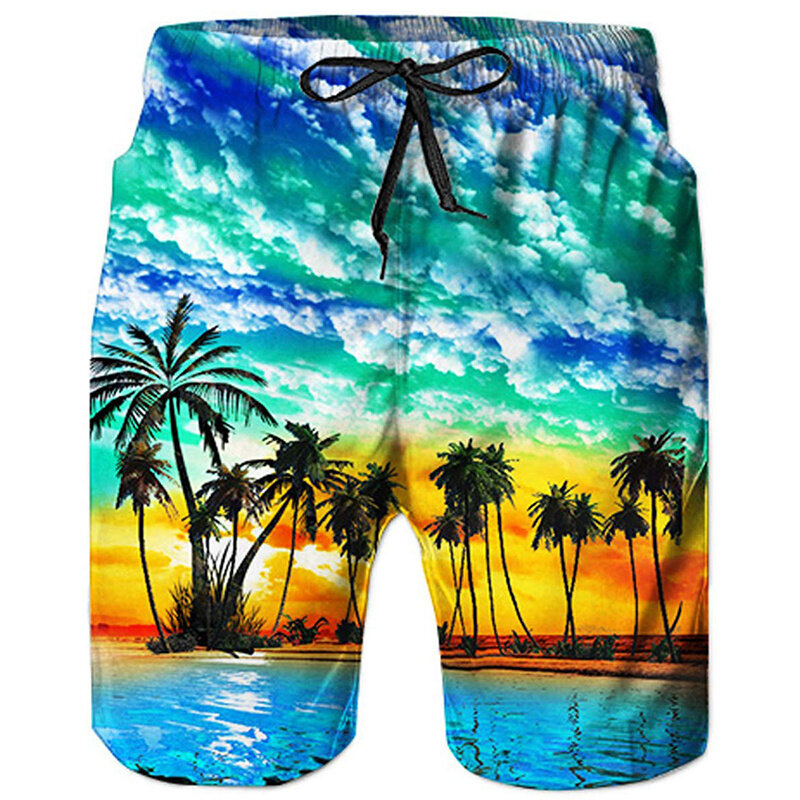 Beach Shorts Pants Swimsuit Tropical 2023 Summer Casual Mens Swim Trunks 3D Print Board Shorts Cool Ice Shorts ropa hombre Pants
