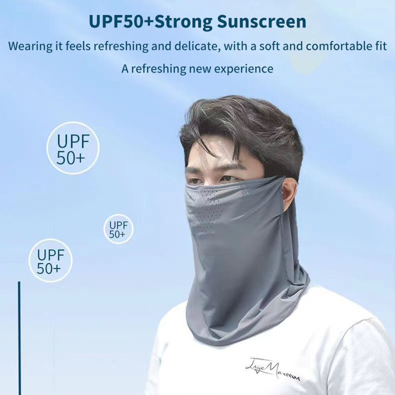 UV保護屋外ネックラップ、スポーツサンプルーフビブ、アイスマスク、フェイスカバー、日焼け止めフェイススカーフ