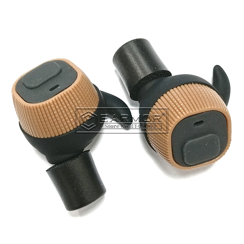 EARMOR M20 MOD4 Tampões Eletrônicos Headset Anti Noise Ear Plug Ruído Cancelamento para Caça Silicone Earmuffs Tiro NRR22db