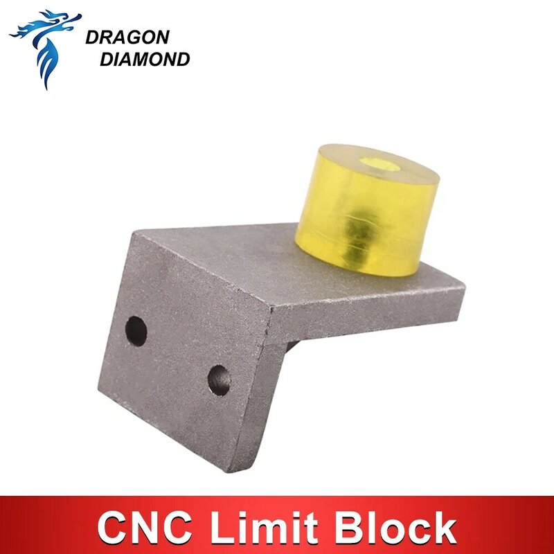 Blocco di impatto limite CNC blocco di arresto in gomma antiurto per pali di limite in alluminio pressofuso blocco Anti-collisione per incisione di fresatrici CNC