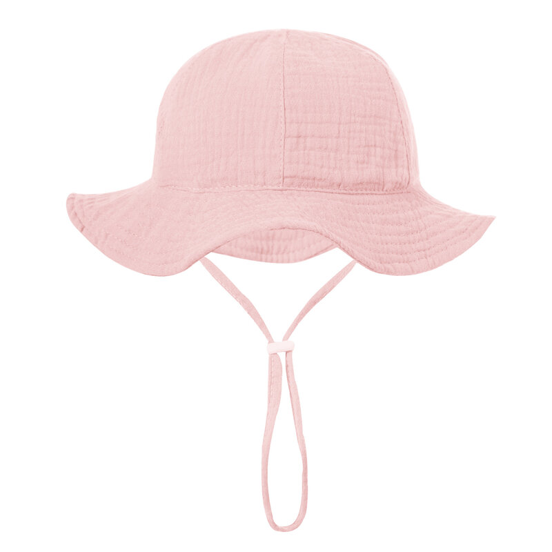 Sombrero de cubo de algodón para bebé, protector solar para niños, gorras al aire libre, Sombrero de Panamá estampado, sombrero de pesca de playa Unisex para 3-12 meses