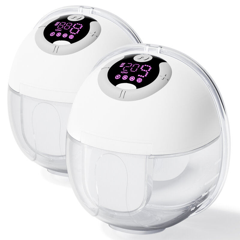 NCVI pompa payudara dapat dipakai, pompa payudara bebas genggam dengan 4 mode & 9 level, pompa payudara portabel, kebisingan rendah & waspada, 24mm