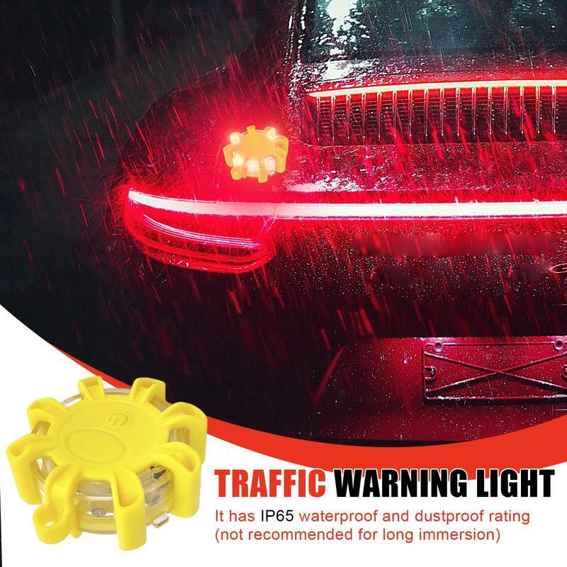 Luz estroboscópica para coche, lámpara de precaución, luces de advertencia LED magnéticas, luz de advertencia de tráfico para autobuses escolares, camiones, coches
