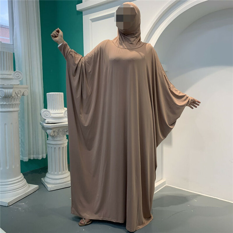 Ramadan Eid z kapturem Abaya damska odzież modlitewna muzułmańska szata luźna długa sukienka Abayas Dubai indyk islamskie ubrania Djellaba Femme