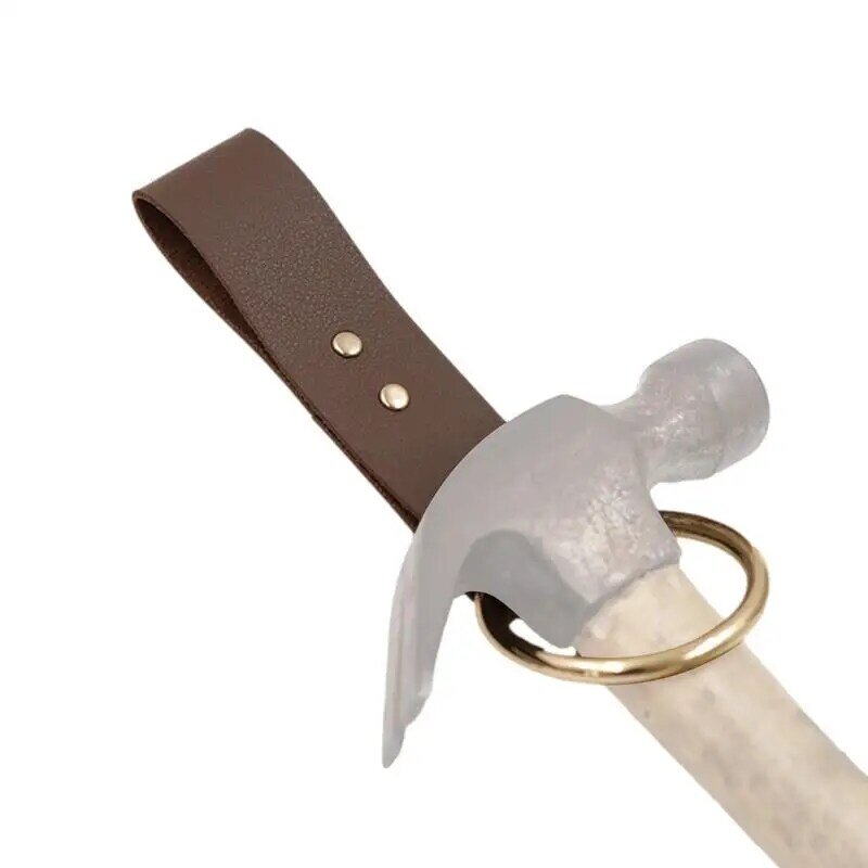 Hammer Holder For Tool Belt Hammer Holsters Axe Holster PU Leather Hammer Hook Tool Holster Storage Organizer Belt Tool Holder