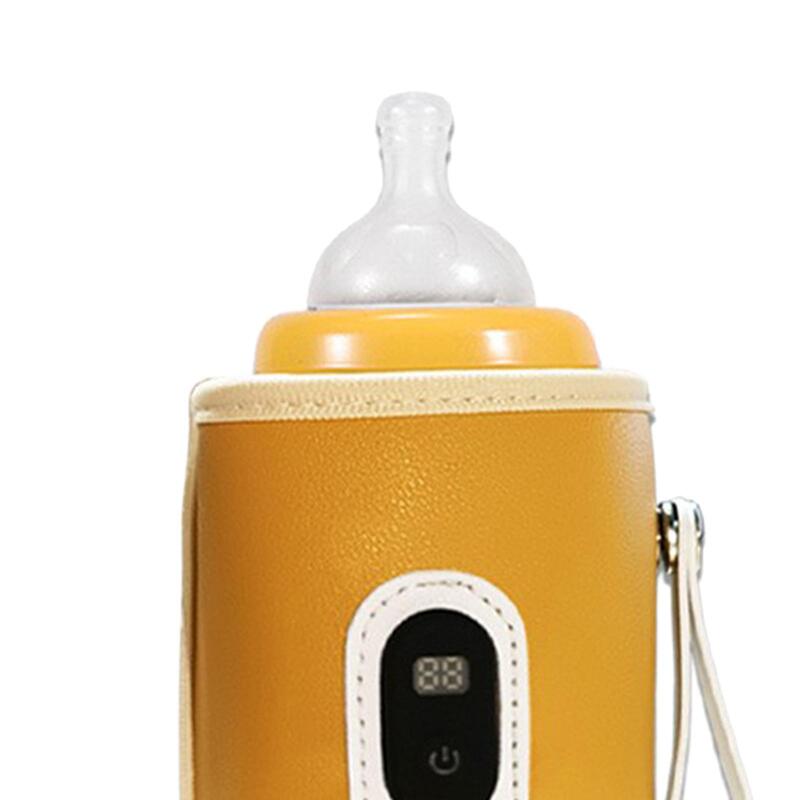 Podgrzewacz do butelek dla niemowląt samochód z regulacją temperatury w stałej temperaturze butelka podróżna cieplej na codzienne piknikowe zakupy pielęgniarskie