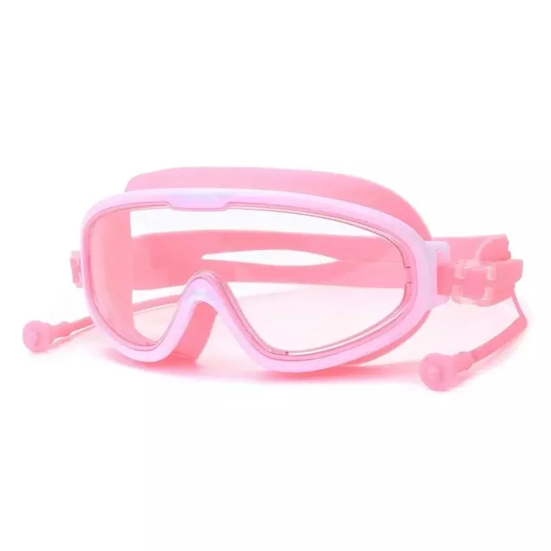 Occhialini da nuoto per bambini con montatura grande occhialini da nuoto antiappannamento in silicone di alta qualità occhialini da nuoto impermeabili ad alta definizione