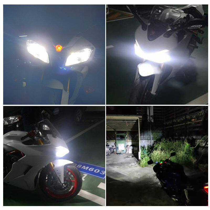 2PC CANbus Motorrad H7 + HB3 LED Scheinwerfer-birnen Conversion Kit 2PC 6000K Für BMW S1000R 2014 - 2019