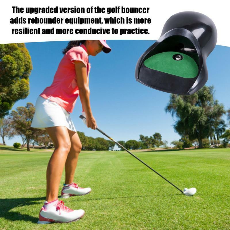 Outil d'entraînement de putter de golf intérieur, outil de trou de pratique de putting avec retour automatique, outil de normalisation pour améliorer les compétences de golf