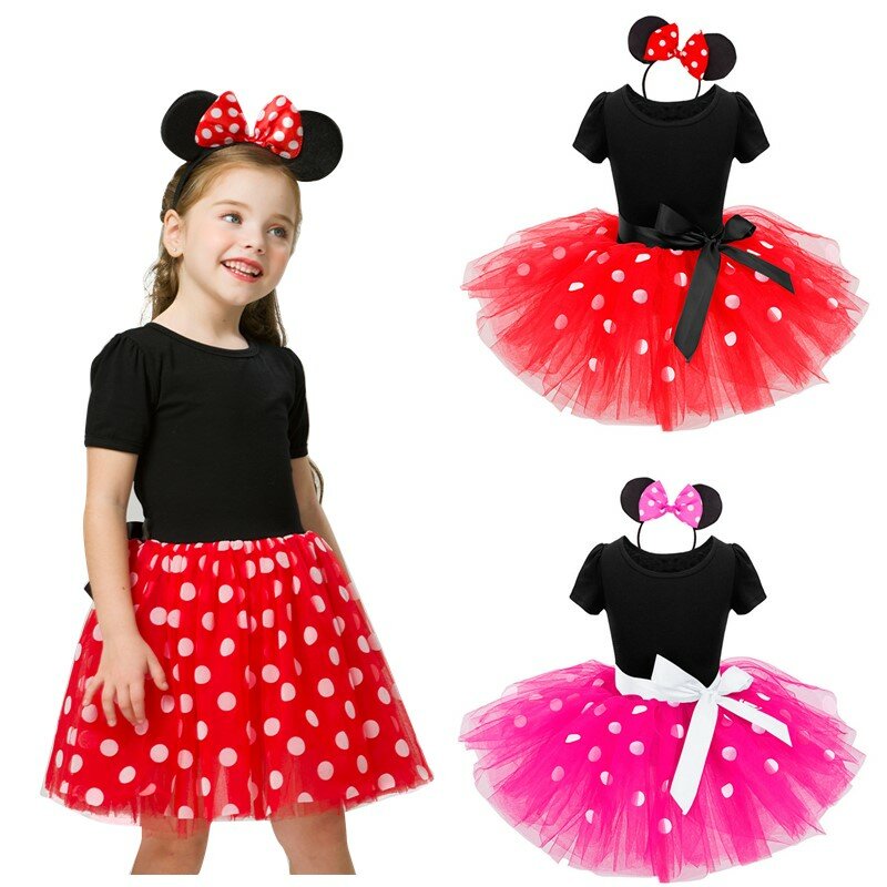 Fantazyjny nowy rok dziewczynka karnawał wielkanocna sukienka dla dziewczynek letnia mysz urodziny dzieci odzież Party Tulle kostium dla dzieci