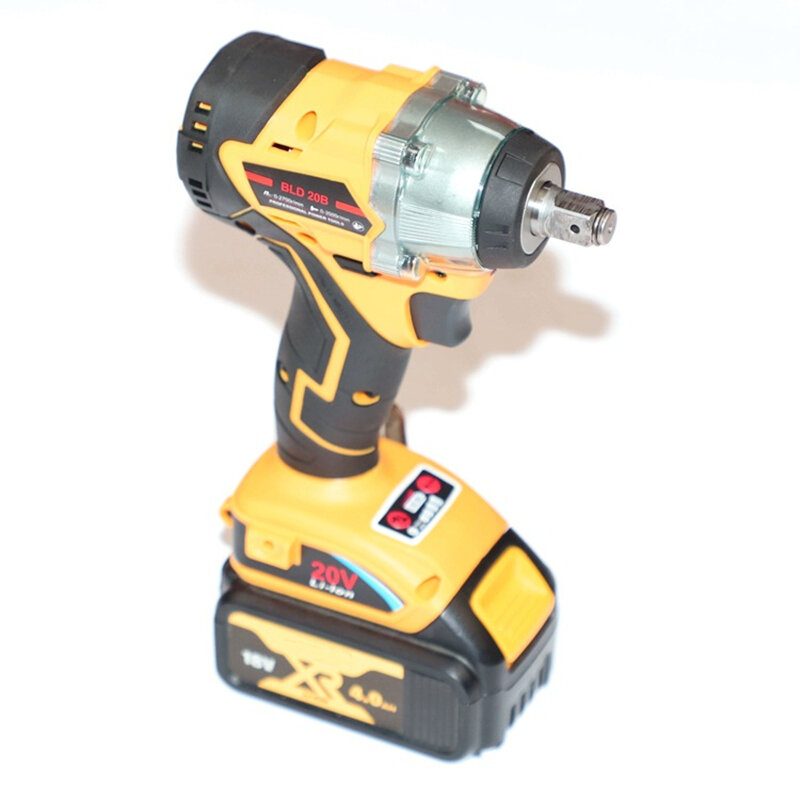 Cordless Trechargeable Brushless Impact Wrench Screwdriver Electric Power Tool Compatible For Dewalt 18V 20V Lithium Battery Hot