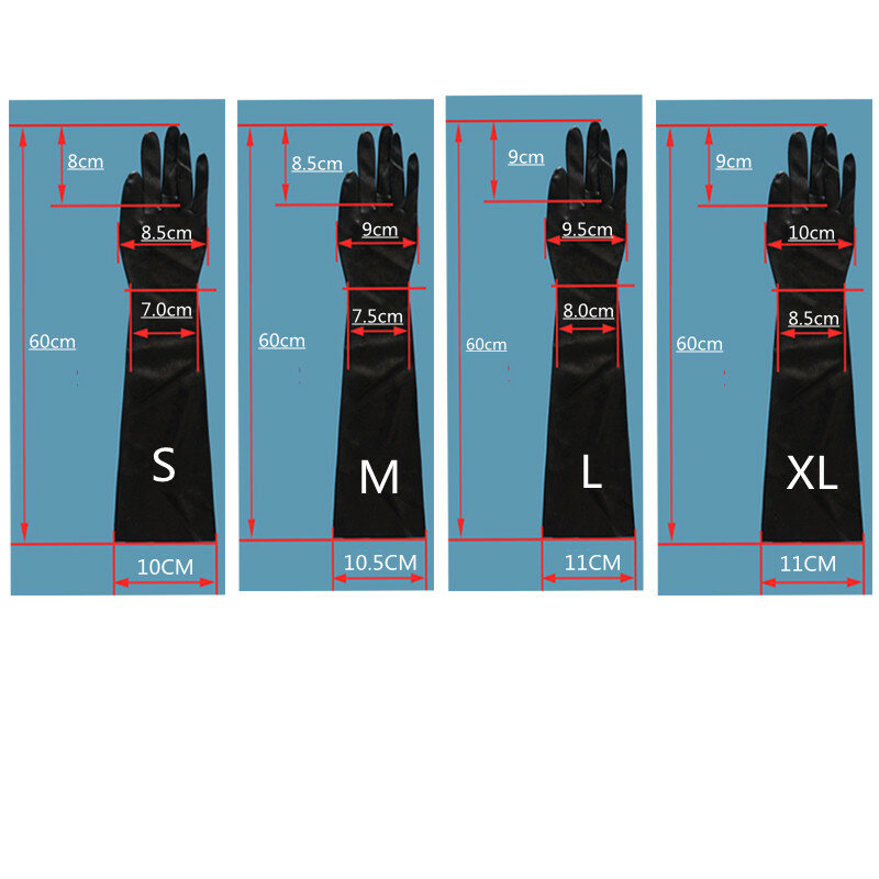 Unisex ถุงมือยาง Latex สีดำรูปไม่มีรอยต่อความยาวไหล่ยาวเครื่องรางถุงมือ Club สวมชุดคอสเพลย์สำหรับสตรี