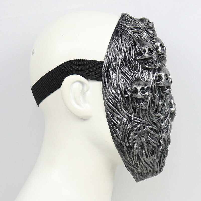 Unisex Adult Women Horror Skull Head Mask For Party Men Scary Monster Steam Punk Headgear Halloween Mask