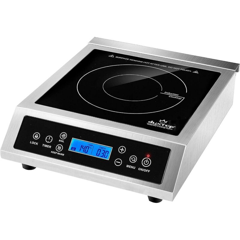 Portable Induction Cooktop, Commercial Range Countertop Burner, 1800 Watts Induction Burner with Sensor Touch and LCD Screen