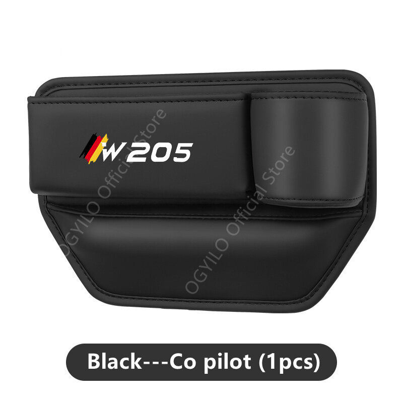 For Mercedes Benz W205 Car Interior Storage Pocket Leather Crevice Side Wallet Keys Card Phone Holder Storage Pocket