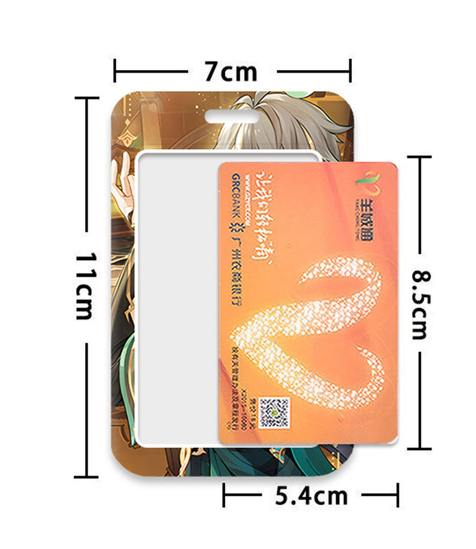 Nowy pojemnik na karty z postacią z gry Wriothesley Neuvillette Furina Fontaine Focalors Arlecchino The Knave HD Printing