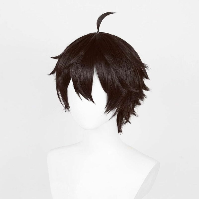 Peluca de Anime en capas invertida, pelucas sintéticas de cosplay