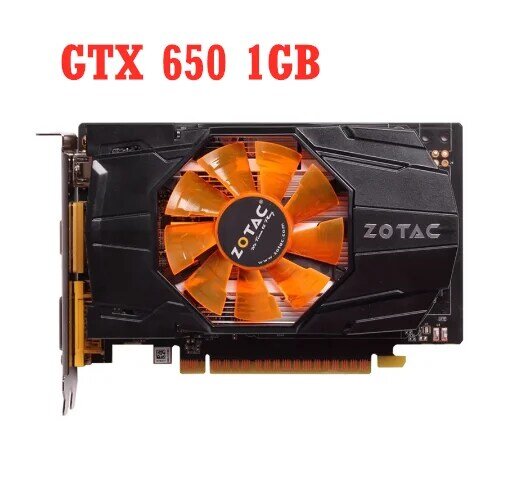 ZOTAC GTX 650 1GB karta graficzna GeForce 128Bit GDDR5 karty graficzne dla nVIDIA GTX650 1GB internetowa edycja GTX650 Hdmi Dvi VGA używana