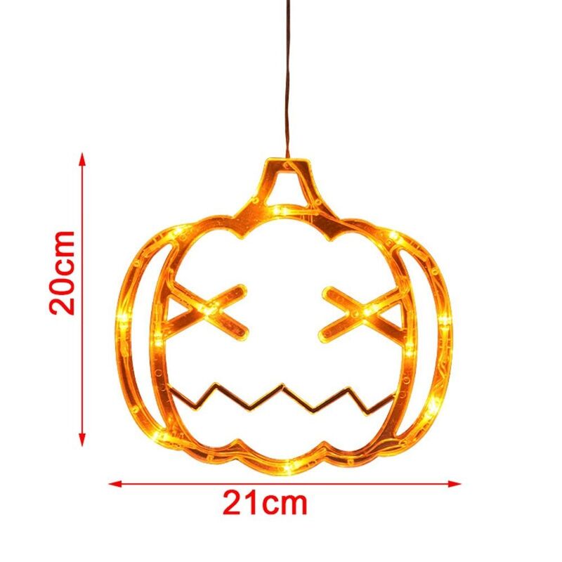 Ventosa LED luz ambiente, Lâmpada branca quente, Impermeável String Lights para o Halloween, Casa