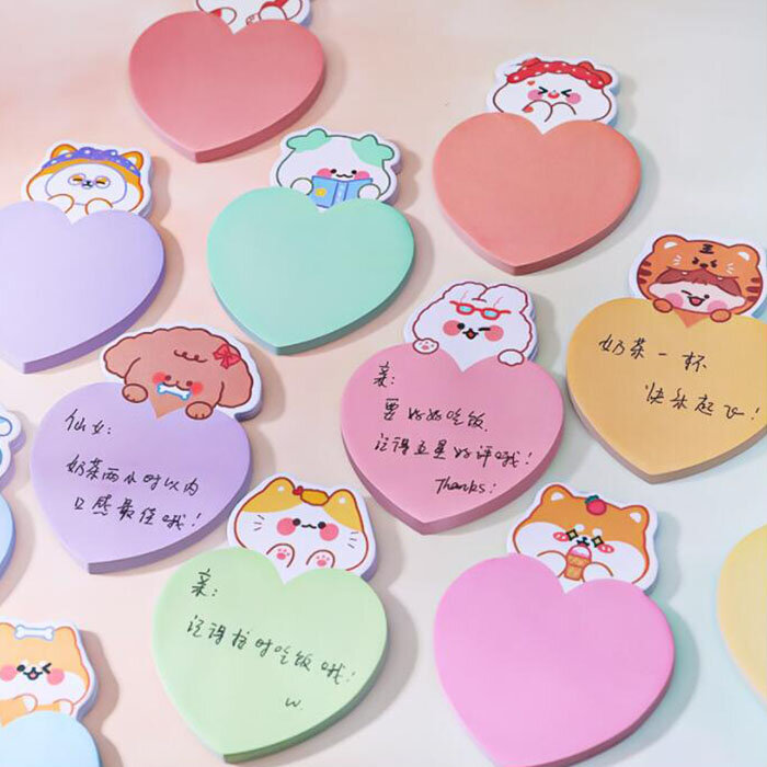 36 pcs/lot Cartoon Dog Cat Cow Memo Pad Sticky Notes Cute Animal N Times Stationery Label Notepad Post School Supplies Wholesale