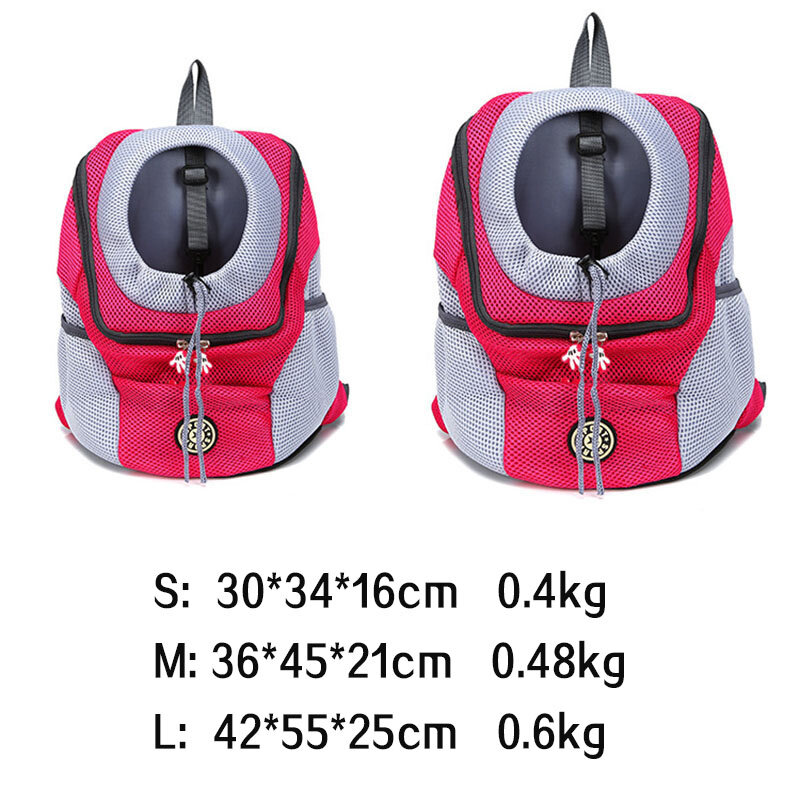 3Sizes Pet Dog Carrier Bag Carrier For Dogs Backpack Out Double Shoulder Portable Travel Backpack Outdoor Dog Carrier Bag Travel