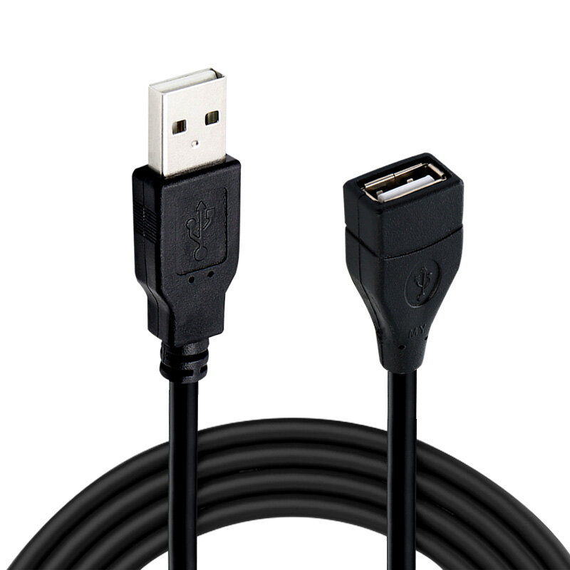 Câble d'extension USB 2.0, fil rette, transmission de données, directions, super vitesse, moniteur, budgétaire, souris, clavier