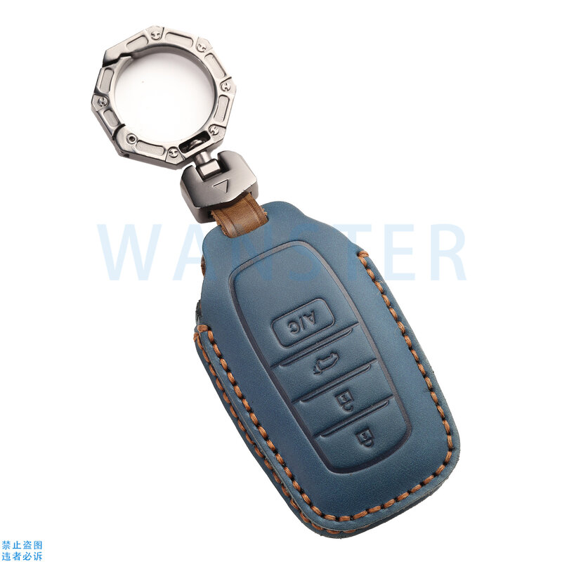4 Flaschen Leder Auto Schlüssel etui Abdeckung Schlüssel bund für Toyota BZ4X Corolla Cross 942b 14. Krone Royal Saloon Zubehör A/C AC