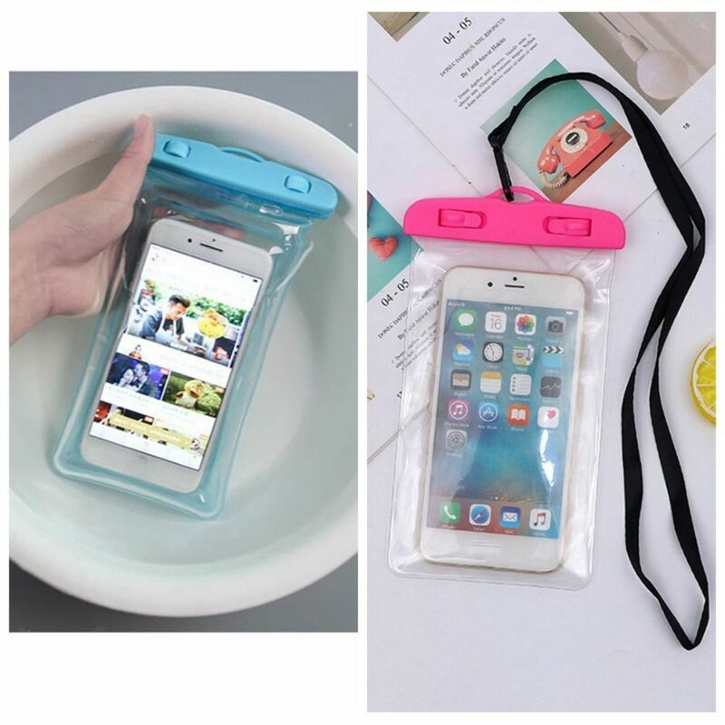 Watertight Waterproof Phone Bag Sealing Strips & Sealing Clips Dustproof Rafting Waterproof Wear Soft and Highly Translucent