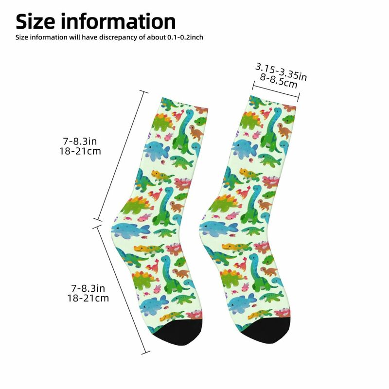 Детские пастельные носки Юрского периода, поглощающие пот чулки Харадзюку, всесезонные длинные носки, аксессуары для мужчин и женщин, подарки