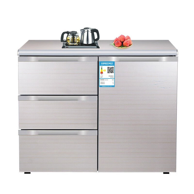 Холодильник бытовой горизонтальный кухонный встроенный холодильник с тремя выдвижными ящиками с прямым охлаждением