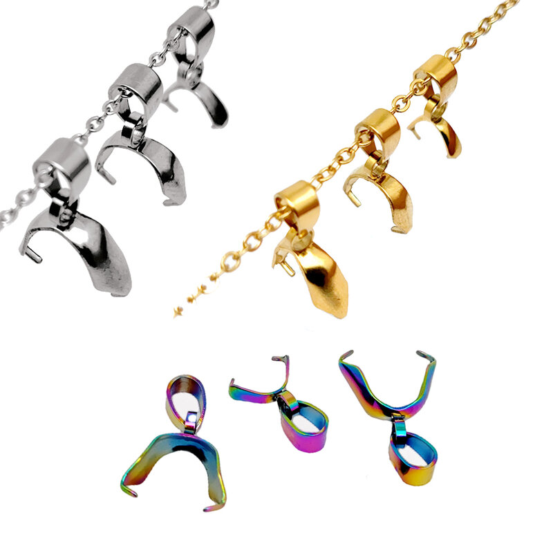 Clips de pincement de connecteur de boule de fermoir de pendentif de collier portatif, résultats de bijoux, accessoires d'artisanat exécutif, pièces de rechange