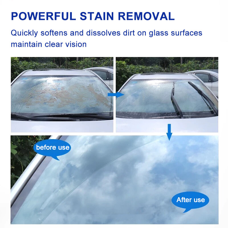 ガラス洗浄用車のフロントガラス仕上げクリーナー,ガラス洗浄用濃縮物タブレット,一般的なアクセサリ,ワイパー