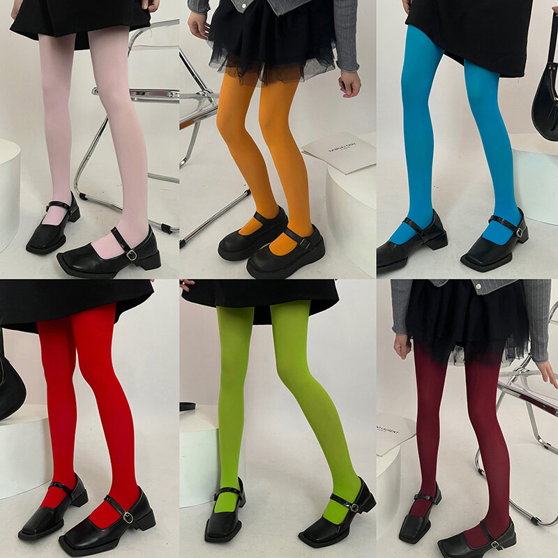 27 Colors Women Sexy Tights Long Stockings Candy Color Velvet Seamless Pantyhose Spring Summer Autumn Large Elastic Tights
