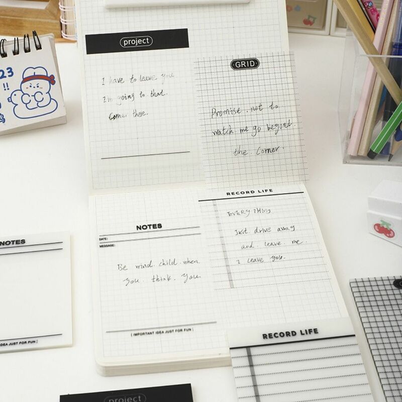 Write Smoothly Non-Sticky Notes Creative Agenda Organizer Scrapbooking Card Memo Pad Word Waterproof Vintage Notepad School