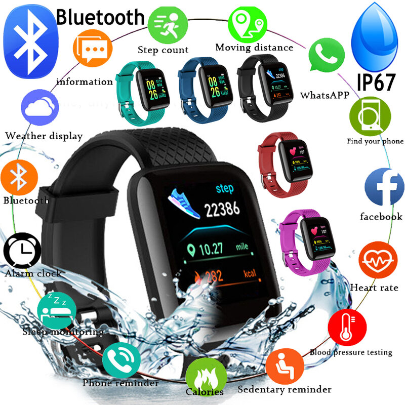Kids Smart Watch Waterproof Fitness Sport LED Digital Electronics Watches for Children Boys Girls Students 12-15 years old watch