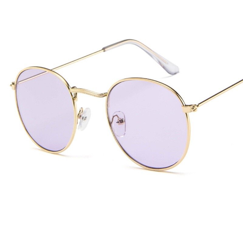 2023 occhiali da sole rotondi piccoli in metallo con montatura da donna Vintage Brand Travel Classic Color Film occhiali da sole gafas de sol para hombre