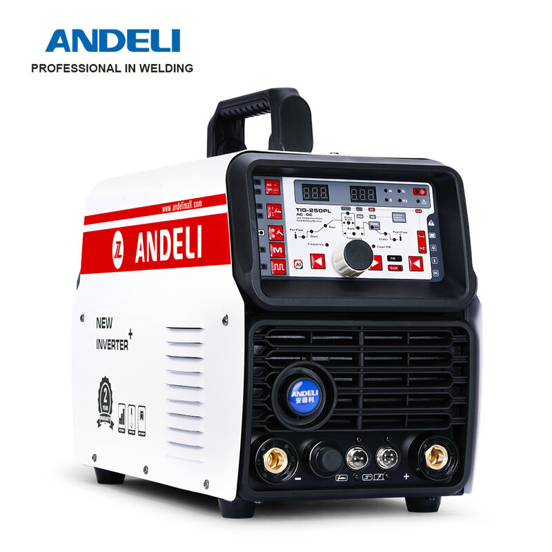 ANDELI-máquina de soldadura TIG de aluminio, soldadora de pulso en frío de 220V, CA y CC, TIG-250PL
