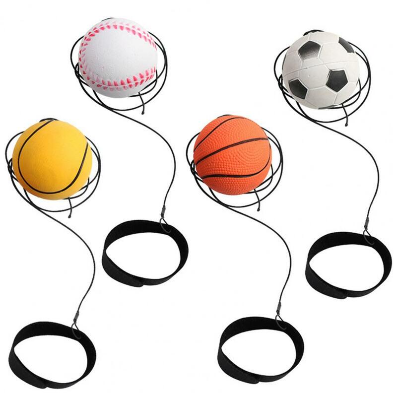 Kompakter Rück prall ball Kinder Outdoor Hand Ball Spiel Set Gummi Bouncing Ball mit elastischen Seil Nylons chnur für den Außenbereich